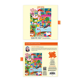 Werkeshoppe 500 piece puzzle packaging with colorful illustrations on a white background