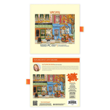 Wendy Gold Werkshoppe puzzle packaging with a colorful illustration of a store front and '1000 PC' text