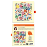 Werkshoppe 1000 piece puzzle packaging with colorful design and artist information.