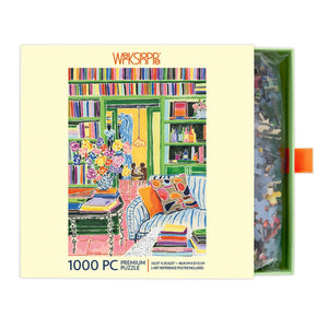 Werkshoppe Puzzles - Books & Bouquets 1000 Piece Puzzle - The Puzzle Nerds 