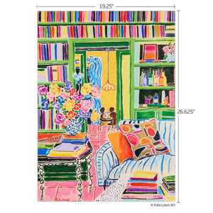 Werkshoppe Puzzles - Books & Bouquets 1000 Piece Puzzle - The Puzzle Nerds 