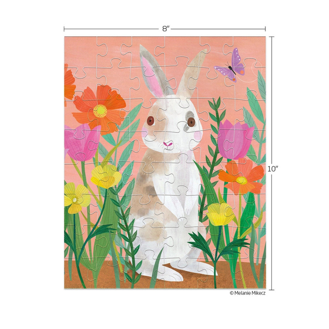 Werkshoppe Puzzles - Bunny Patch 48 Piece Puzzle - The Puzzle Nerds 