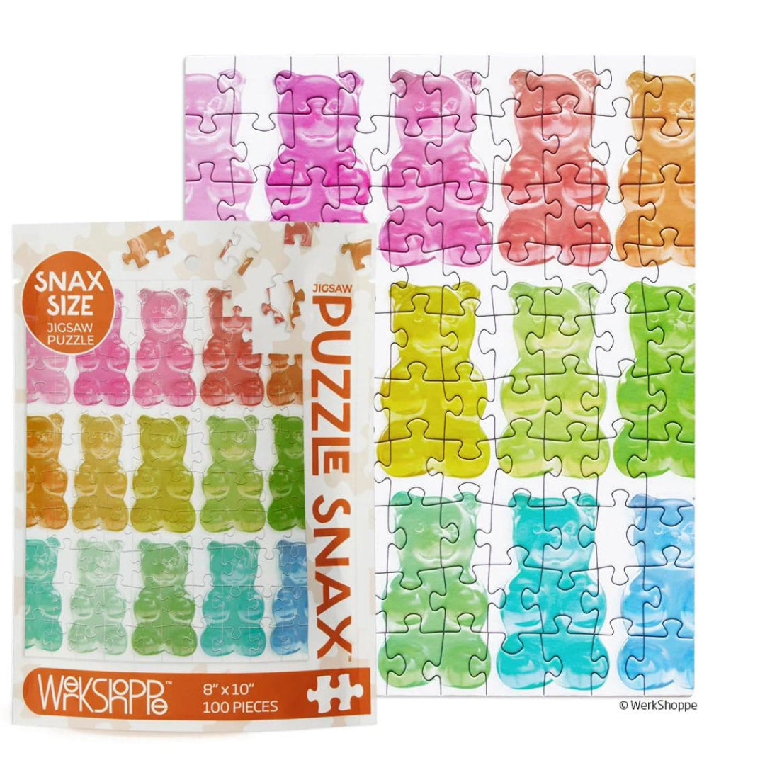 Werkshoppe Puzzles - Gummy Bears 100 Piece Puzzle - The Puzzle Nerds  