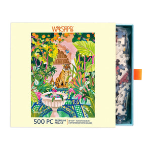 Werkshoppe Puzzles - Peaceful Oasis 500 Piece Puzzle - The Puzzle Nerds 