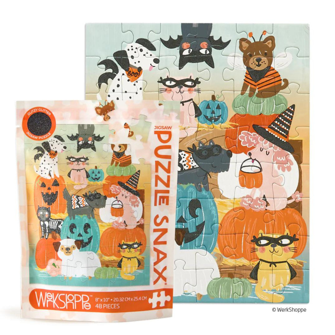 Werkshoppe Puzzles - Pumpkin Patch 48 Piece Puzzle - The Puzzle Nerds  