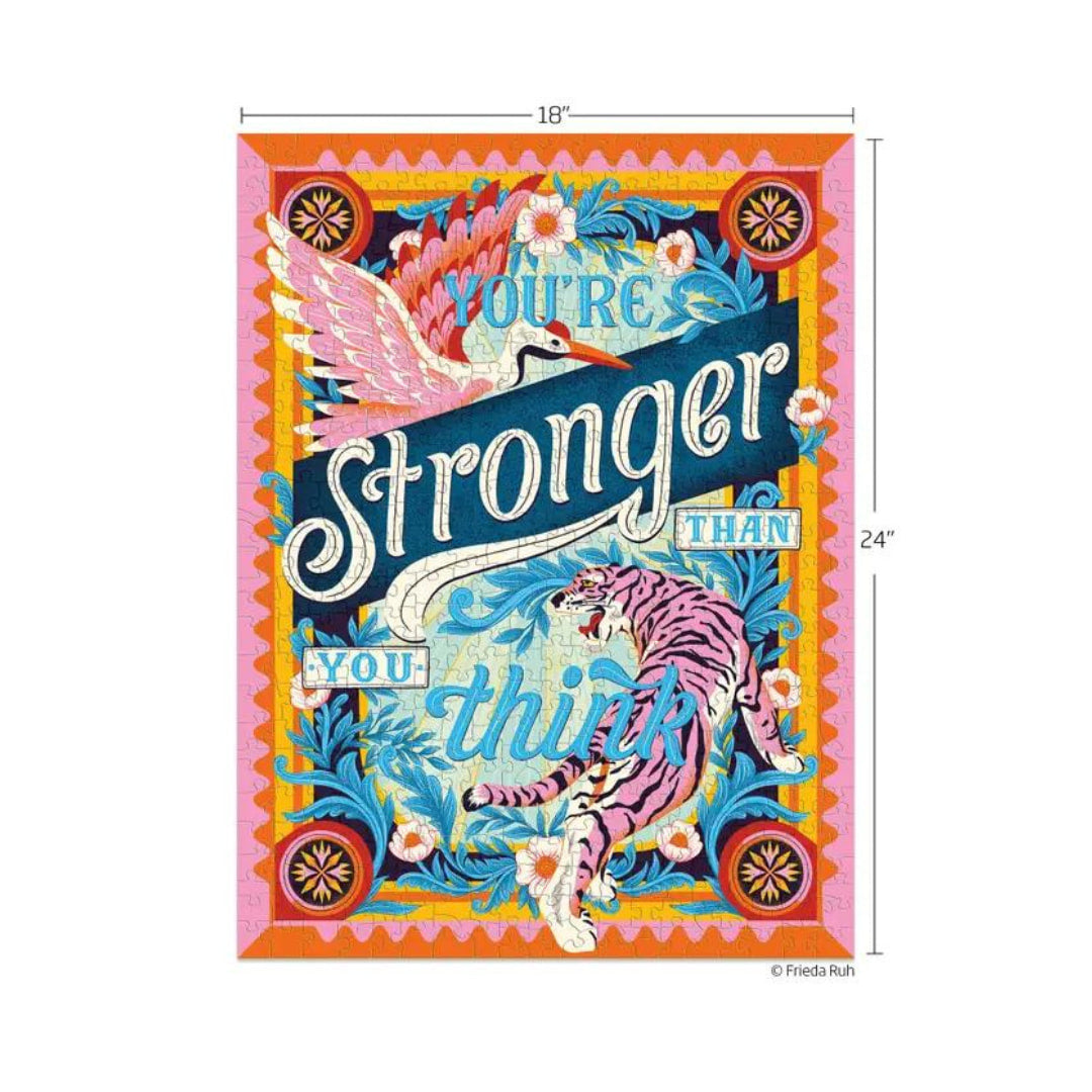 Werkshoppe Puzzles - Stronger Than You Think 500 Piece Puzzle - The Puzzle Nerds  