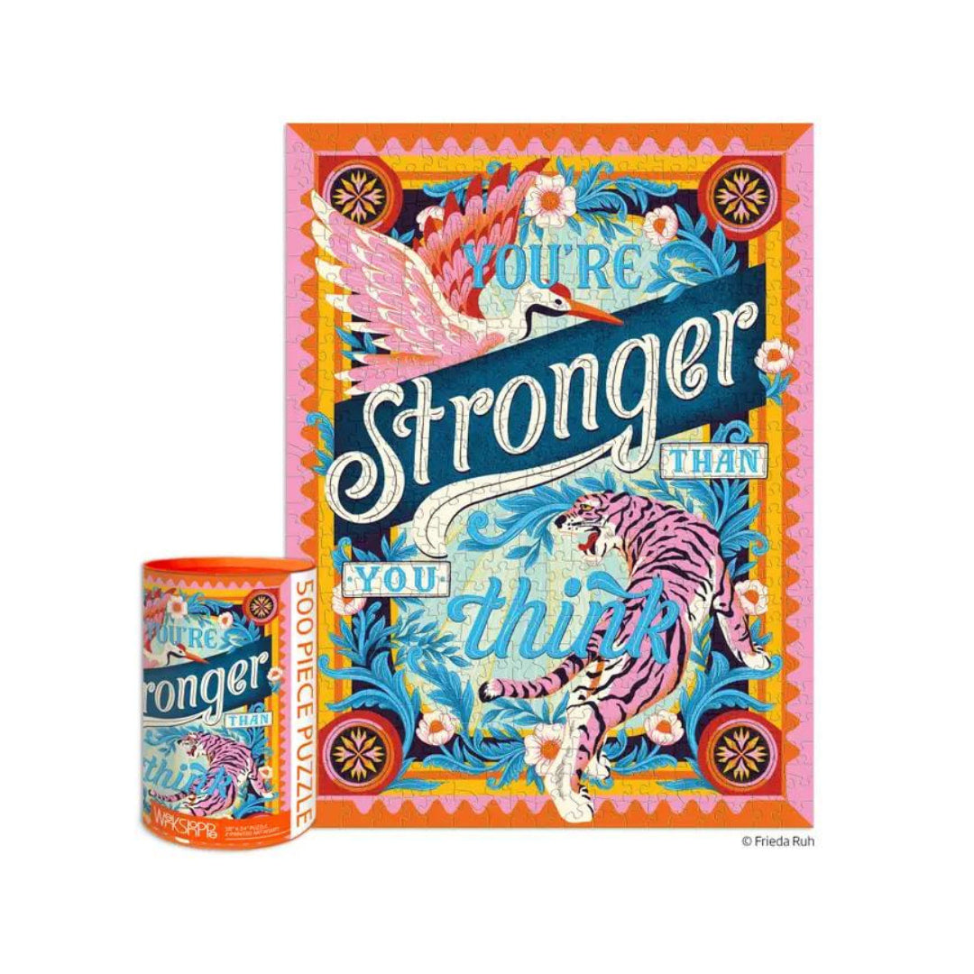 Werkshoppe Puzzles - Stronger Than You Think 500 Piece Puzzle - The Puzzle Nerds  