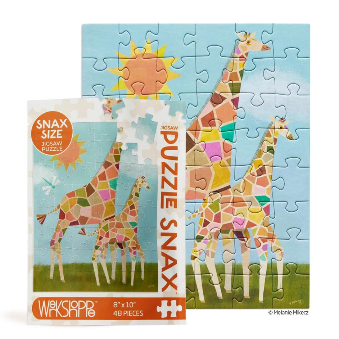 Werkshoppe Puzzles - Sunshine Giraffes 48 Piece Puzzle - The Puzzle Nerds  