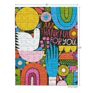 Werkshoppe Puzzles - Thankful For You 100 Piece Puzzle - The Puzzle Nerds  
