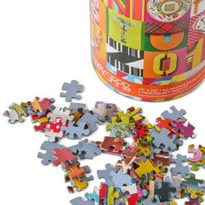 Werkshoppe Puzzles - Typeface Collage 1000 Piece Puzzle - The Puzzle Nerds  