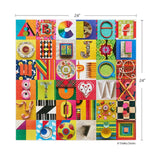 Werkshoppe Puzzles - Typeface Collage 1000 Piece Puzzle - The Puzzle Nerds  