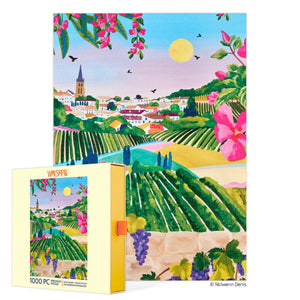 Werkshoppe Puzzles - Village Vineyard 1000 Piece Puzzle - The Puzzle Nerds 