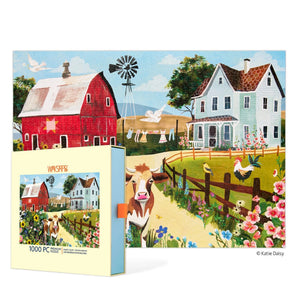 Werkshoppe Puzzles - Wildflower Farm 1000 Piece Puzzle - The Puzzle Nerds 