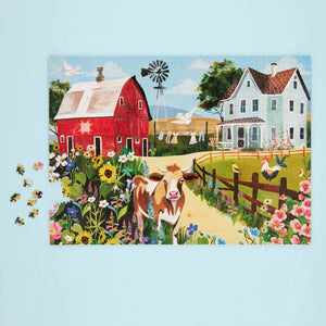 Werkshoppe Puzzles - Wildflower Farm 1000 Piece Puzzle - The Puzzle Nerds 