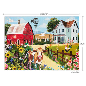 Werkshoppe Puzzles - Wildflower Farm 1000 Piece Puzzle - The Puzzle Nerds 