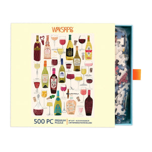 Werkshoppe Puzzles -Wine Tasting 500 Piece Puzzle - The Puzzle Nerds 