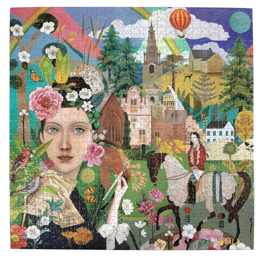 eeBoo - Artist &  Daughter 1000 Piece Puzzle - The Puzzle Nerds 