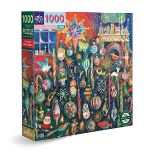 eeBoo - Holiday Ornament 1000 Piece Puzzle - The Puzzle Nerds 