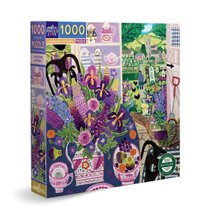 eeBoo - Lavender Kitchen 1000 Piece Puzzle - The Puzzle Nerds 