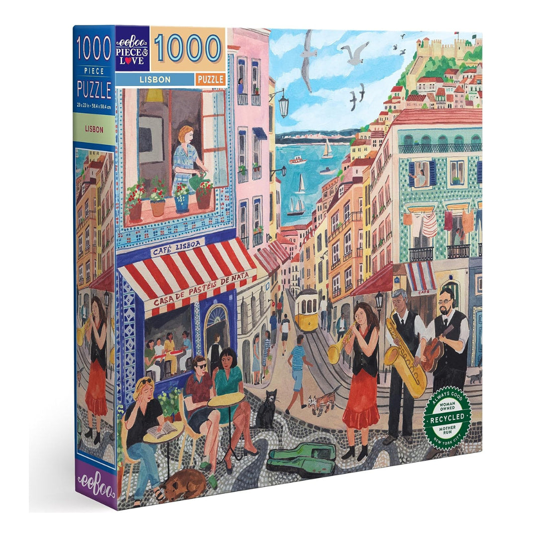 eeBoo - Lisbon 1000 Piece Puzzle - The Puzzle Nerds 