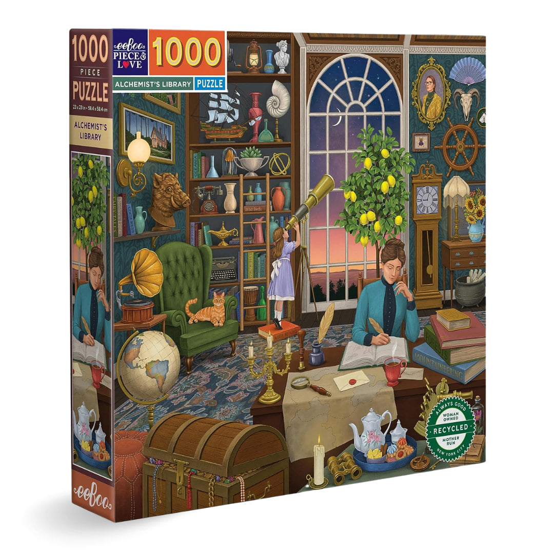eeBoo - The Alchemists Library 1000 Piece Puzzle - The Puzzle Nerds 