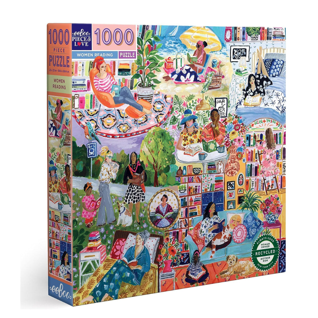 eeBoo - Women Reading 1000 Piece Puzzle - The Puzzle Nerds 