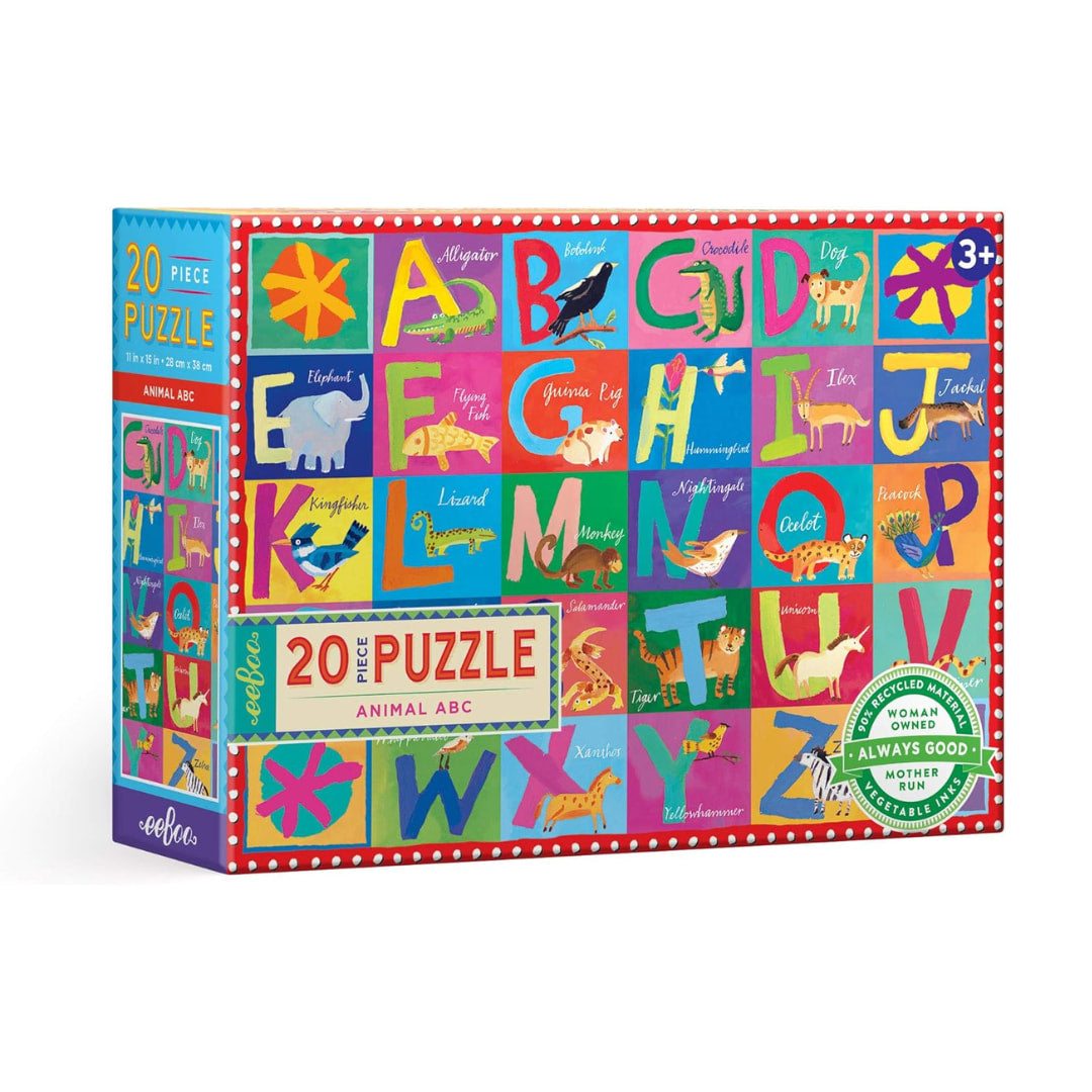 eeBoo Puzzles - Animal ABC 20 Piece Puzzle - The Puzzle Nerds  