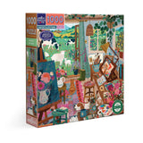 eeBoo Puzzles - Artist's Cottage 1000 Piece Puzzle - The Puzzle Nerds 