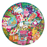 eeBoo Puzzles -  Charcuterie 500 Piece Round Puzzle - The Puzzle Nerds 
