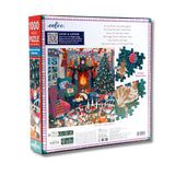 eeBoo Puzzles - English Cottage Christmas 1000 Piece Puzzle - The Puzzle Nerds  