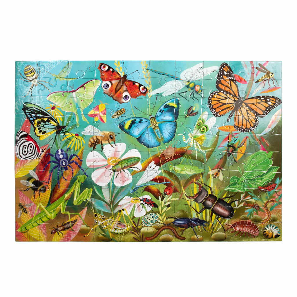 eeBoo Puzzles -  Love Of Bugs 100 Piece Glow In The Dark Puzzle - The Puzzle Nerds 