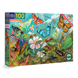 eeBoo Puzzles -  Love Of Bugs 100 Piece Glow In The Dark Puzzle - The Puzzle Nerds 