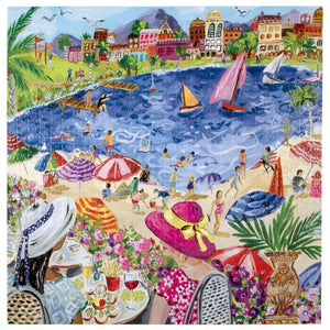 eeBoo Puzzles - Lunch By The Sea 1000 Piece Puzzle - The Puzzle Nerds 