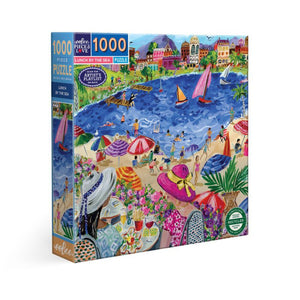 eeBoo Puzzles - Lunch By The Sea 1000 Piece Puzzle - The Puzzle Nerds 