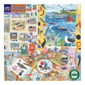 eeBoo Puzzles -  Seabirds 1000 Piece Puzzle - The Puzzle Nerds 