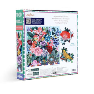 eeBoo Puzzles - Spring Bouquet 1000 Piece Puzzle - The Puzzle Nerds 