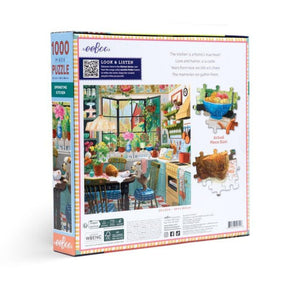 eeBoo Puzzles - Springtime Kitchen 1000 Piece Puzzle - The Puzzle Nerds 