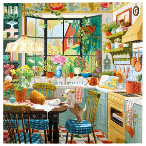 eeBoo Puzzles - Springtime Kitchen 1000 Piece Puzzle - The Puzzle Nerds 