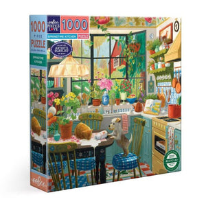 eeBoo Puzzles - Springtime Kitchen 1000 Piece Puzzle - The Puzzle Nerds 