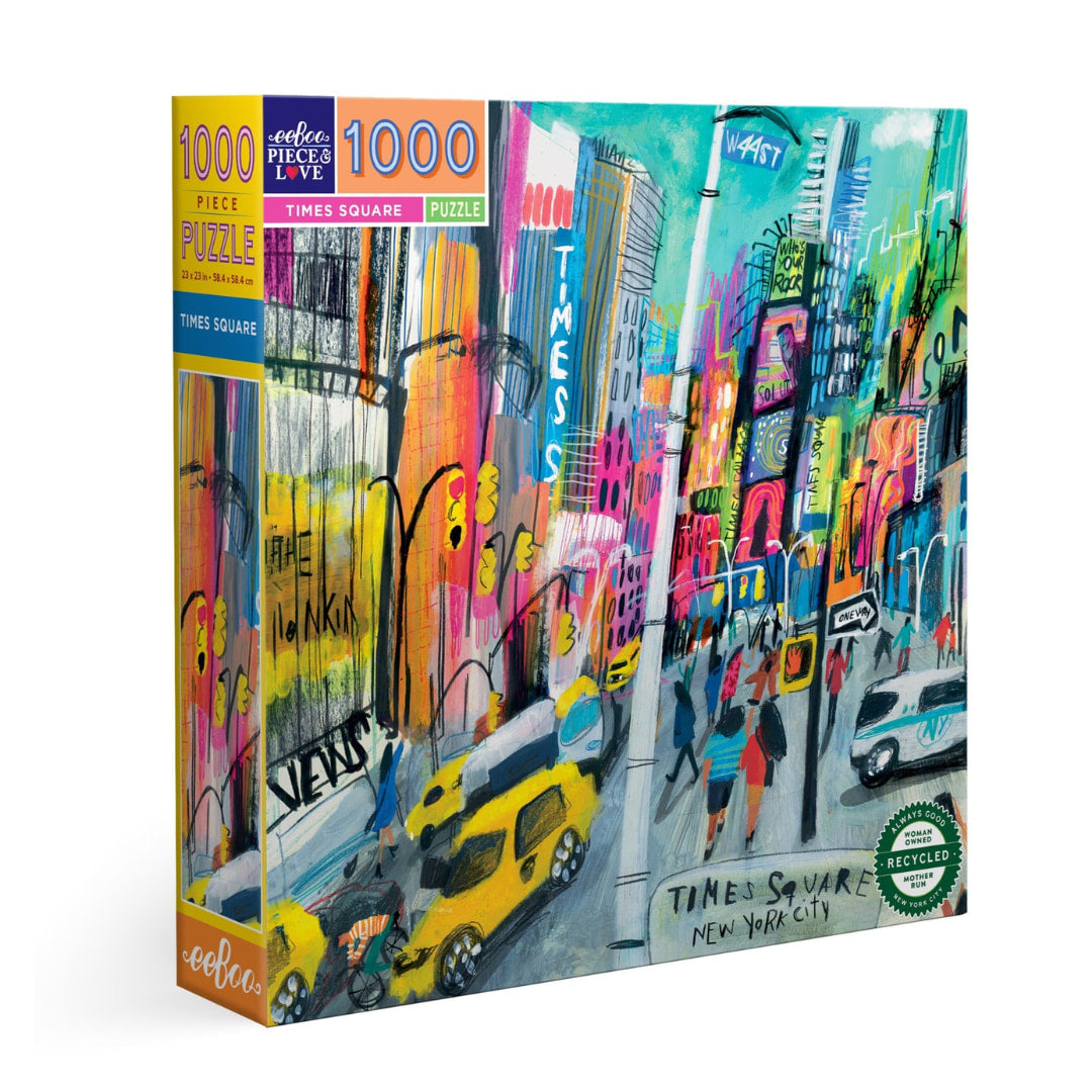 eeBoo Puzzles -  Times Square 1000 Piece Puzzle - The Puzzle Nerds 