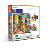 Eeboo 1000-piece puzzle box with colorful artwork on the back