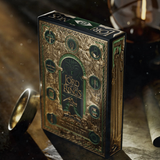 Decorative box with 'The Lord of the Rings' design on a dark background