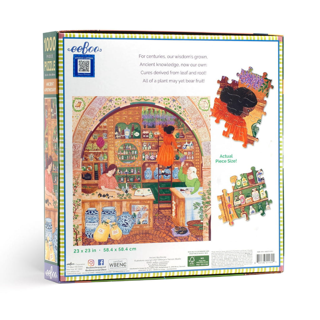 Ancient Apothecary 1000 Piece Puzzle - eeboo - The Puzzle Nerds