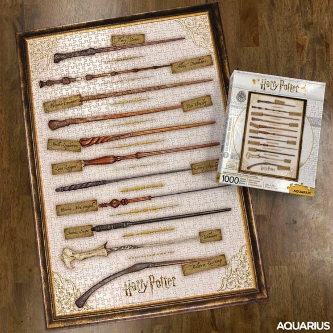 Aquarius - Harry Potter Wands 1000 Piece Puzzle - The Puzzle Nerds 