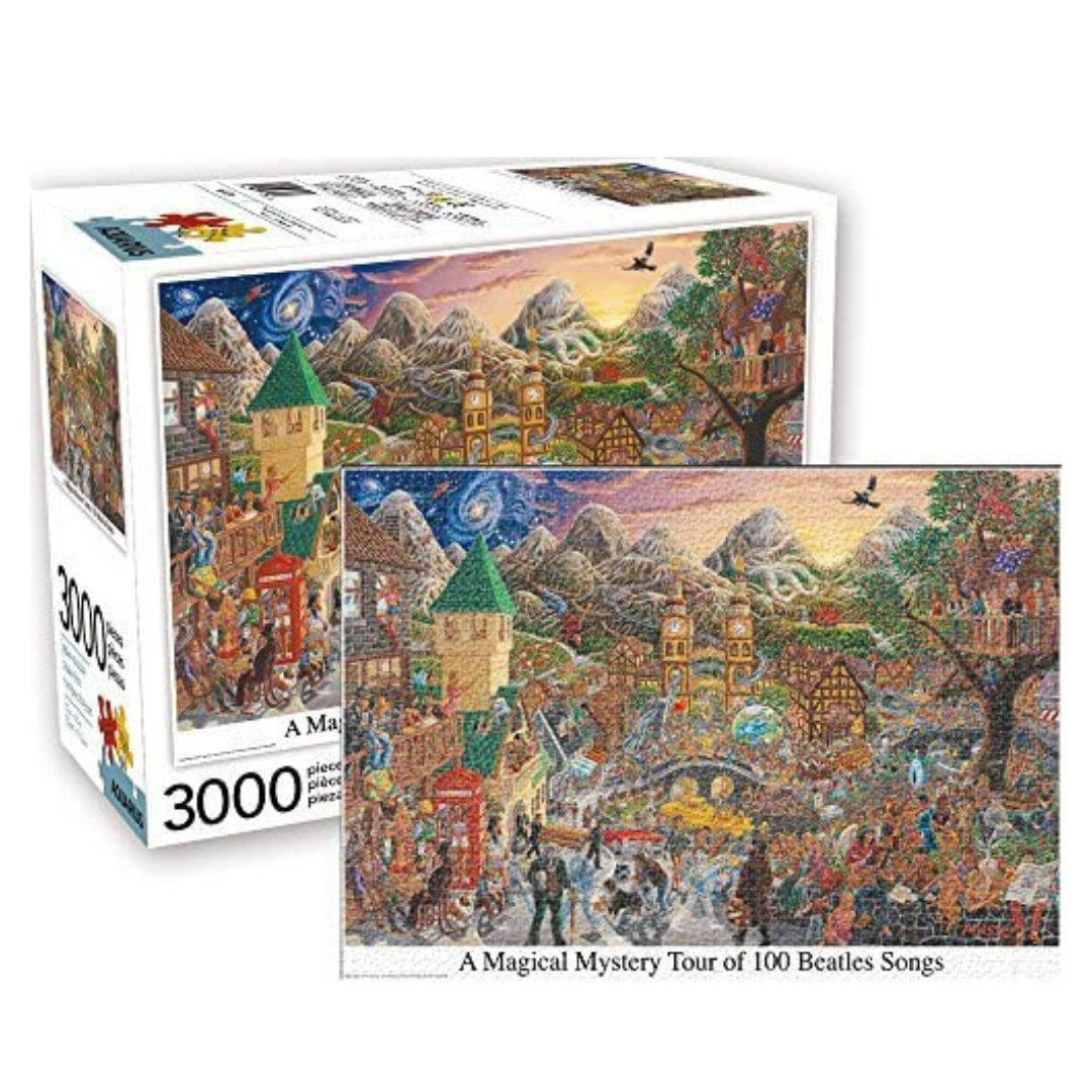 PUZZLE Ravensburger 3000 PEZZI Di 121 X 80 Cm MAPPAMONDO FLORA E FAUNA - Foto 3