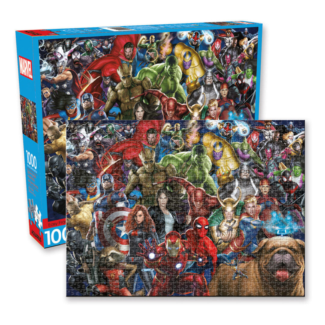 Aquarius - Marvel Cast 1000 Piece Puzzle- The Puzzle Nerds 