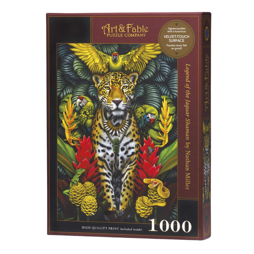 Art & Fable Puzzle Company - Legend Of The Jaguar Shaman 1000 Piece Puzzle - The Puzzle Nerds