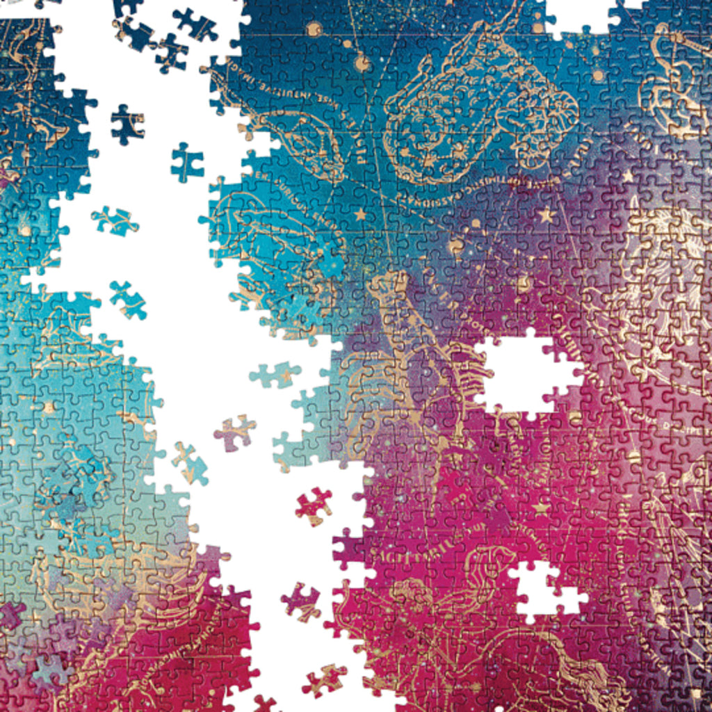 Galison Puzzle 1000 Pezzi 'Eclectic Treasures' - Libreria Eclettica Con Oggetti Curiosi - 68x50 Cm