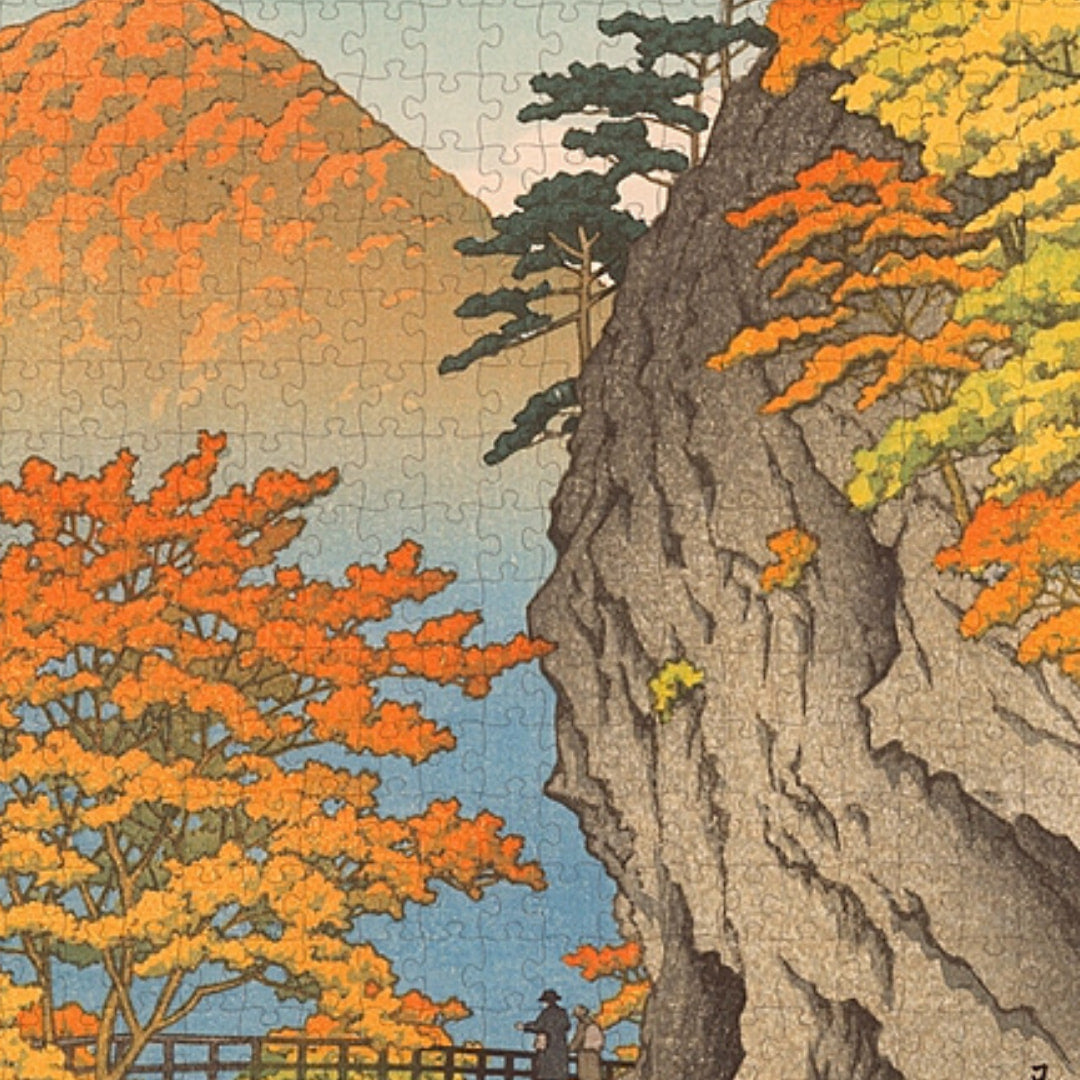 Autumn at Saruiwa by Kawase Hasui 500 Piece Puzzle - The Puzzle Nerds