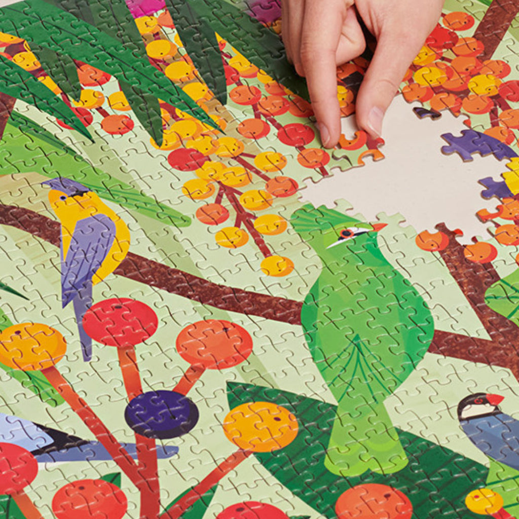 Birds and Berries 1000 Piece Puzzle - The Puzzle Nerds